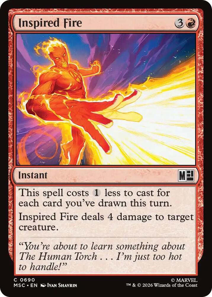 Inspired Fire 690 (Commander: Marvel Super Heroes)  | Good Games Modbury