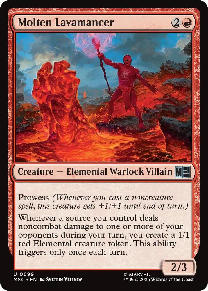 Molten Lavamancer 699 (Commander: Marvel Super Heroes)  - Foil | Good Games Modbury