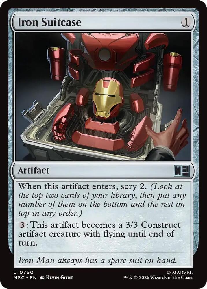 Iron Suitcase 750 (Commander: Marvel Super Heroes)  - Foil | Good Games Modbury
