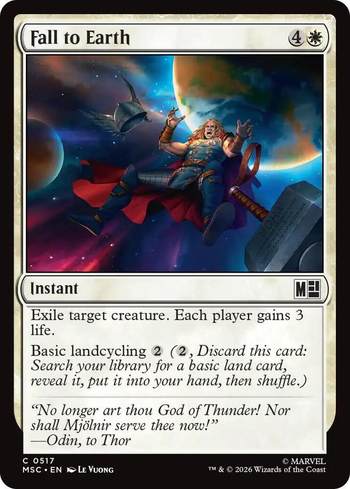 Fall to Earth 517 (Commander: Marvel Super Heroes)  - Foil | Good Games Modbury