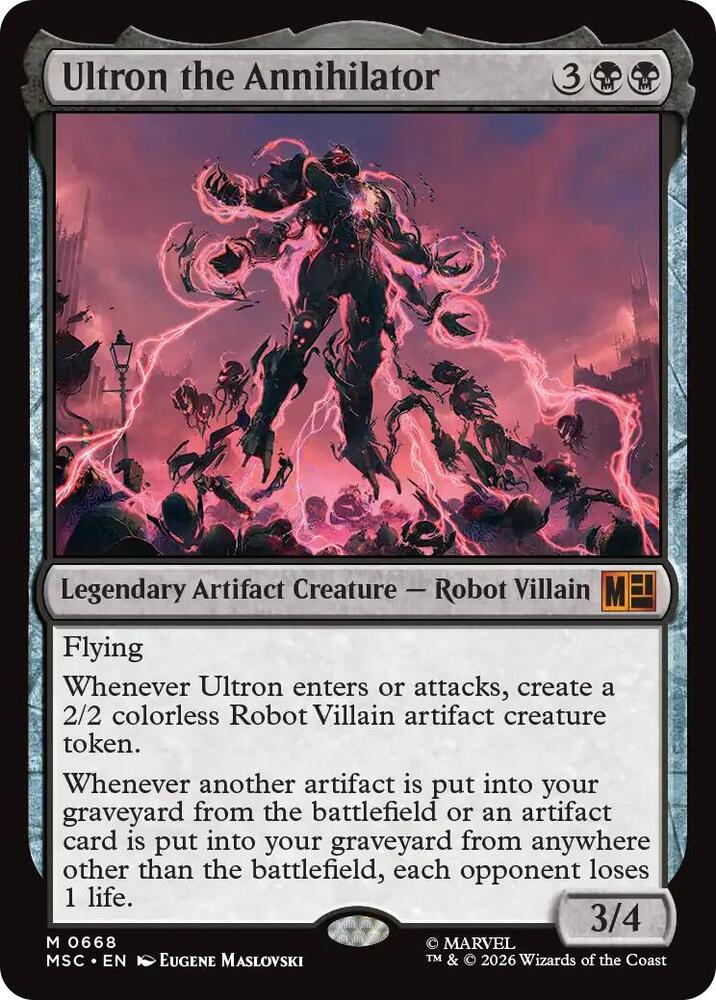 Ultron the Annihilator 668 (Commander: Marvel Super Heroes)  - Foil | Good Games Modbury