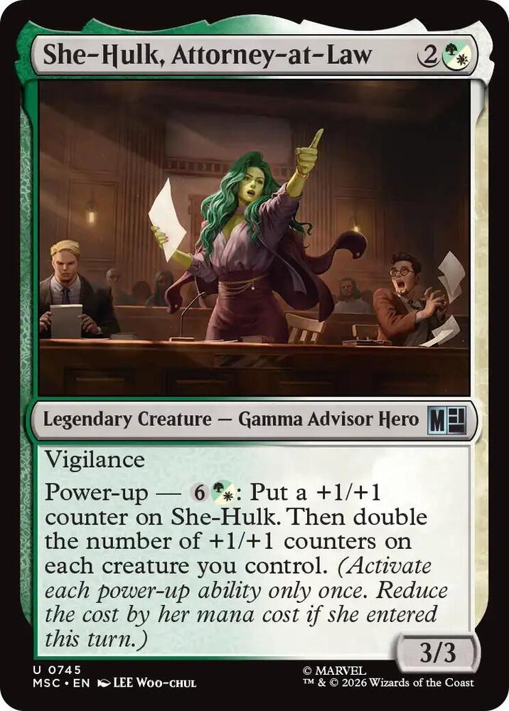 She-Hulk, Attorney-at-Law 745 (Commander: Marvel Super Heroes)  - Foil | Good Games Modbury