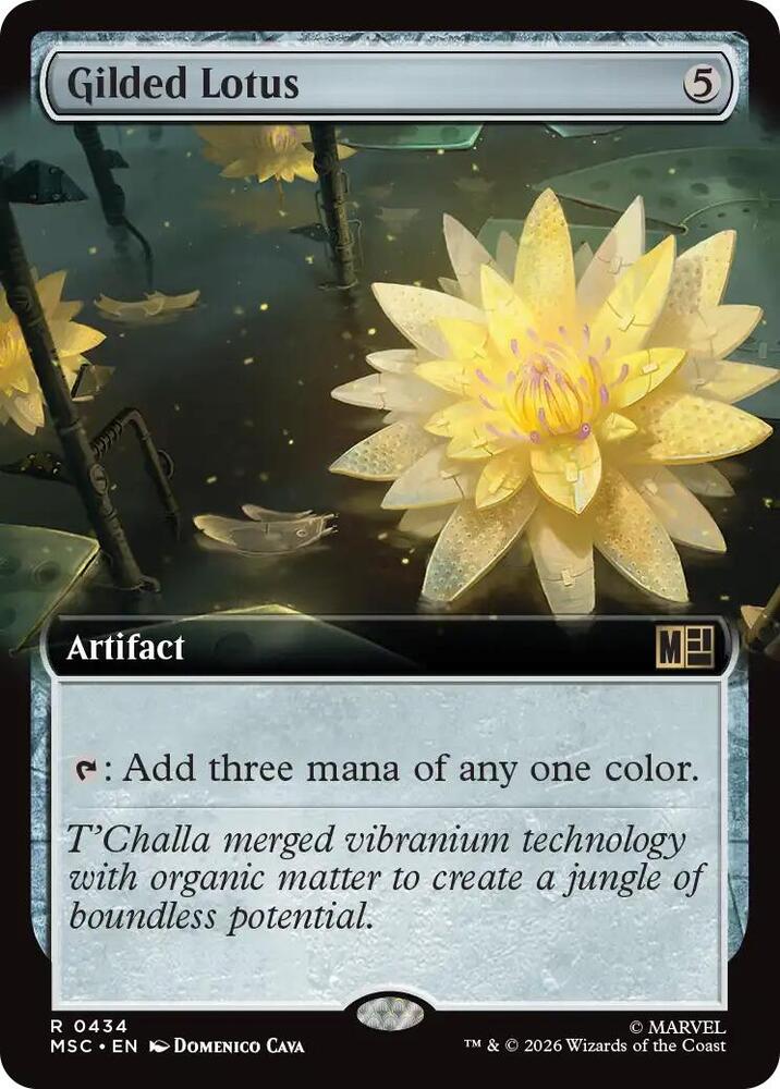 Gilded Lotus Extended Art 434 (Commander: Marvel Super Heroes)  - Foil | Good Games Modbury