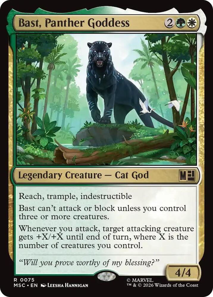 Bast Panther Goddess 75 (Commander: Marvel Super Heroes)  | Good Games Modbury