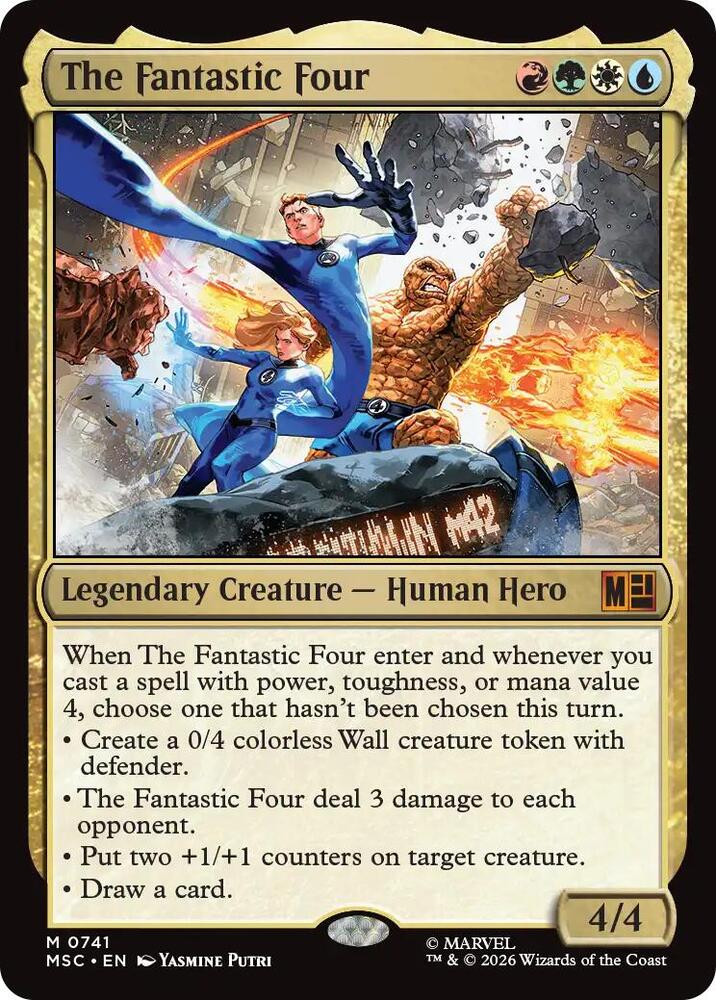 The Fantastic Four 741 (Commander: Marvel Super Heroes)  - Foil | Good Games Modbury
