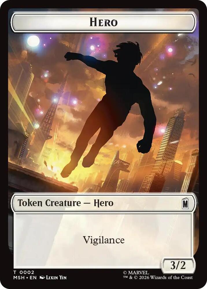 Hero Robot Villain Double Sided Token 2 // 20 (Marvel Super Heroes)  - Foil | Good Games Modbury