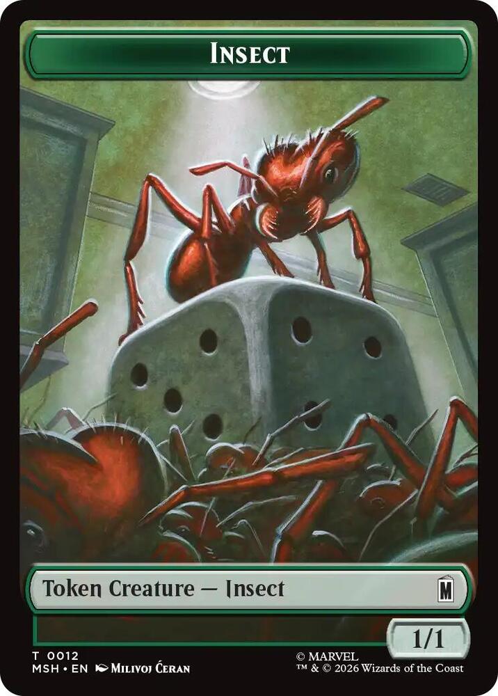 Insect Clue Double Sided Token 12 // 17 (Marvel Super Heroes)  - Foil | Good Games Modbury