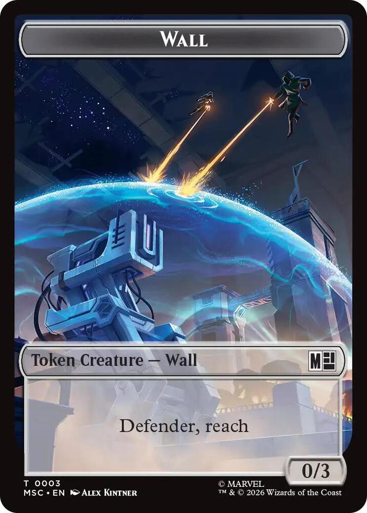 Wall 003 Merfolk 006 Double Sided Token 3 // 6 (Commander: Marvel Super Heroes)  | Good Games Modbury
