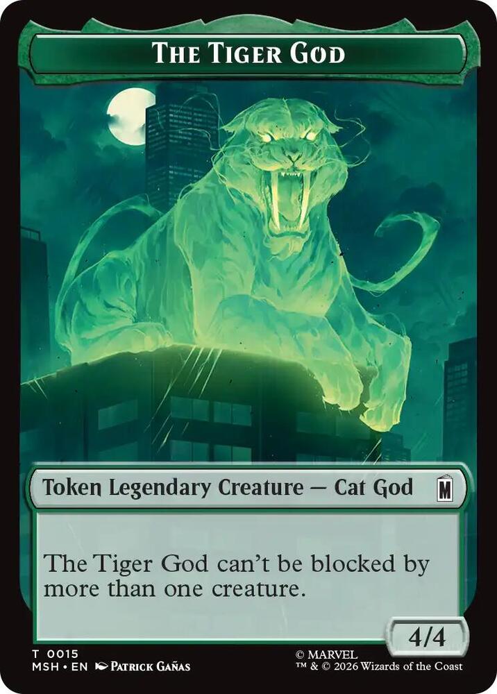 The Tiger God Sturdy Shield Double Sided Token 15 // 21 (Marvel Super Heroes)  | Good Games Modbury