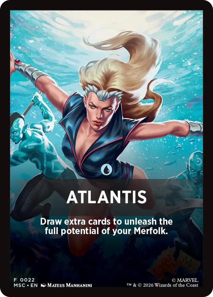 Atlantis Theme Card 22 (Commander: Marvel Super Heroes)  | Good Games Modbury