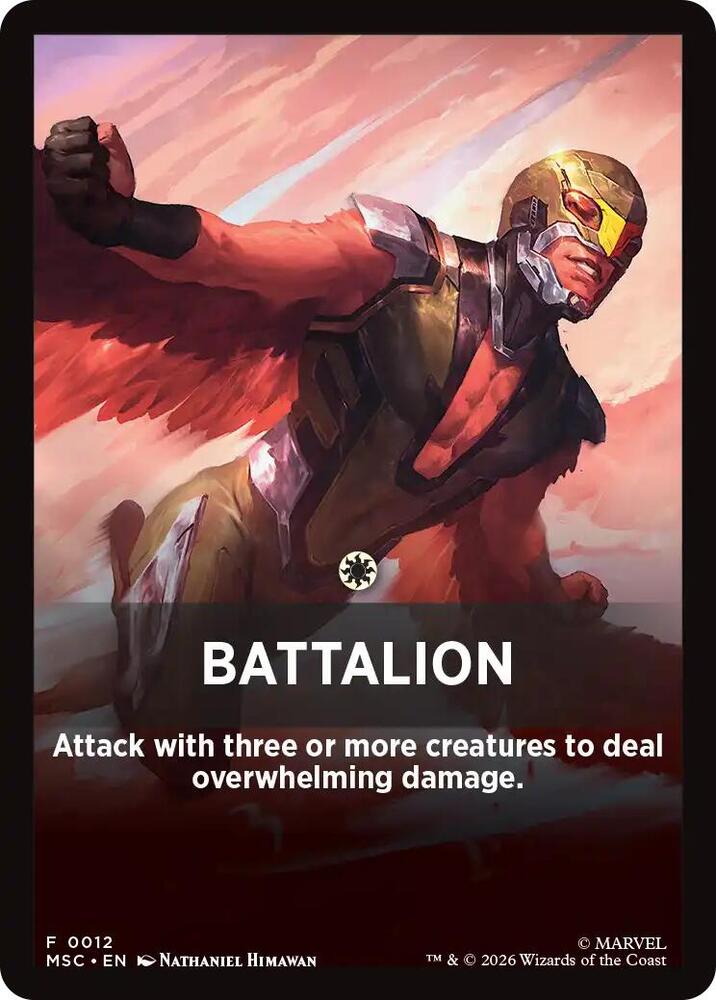 Battalion Theme Card 12 (Commander: Marvel Super Heroes)  | Good Games Modbury