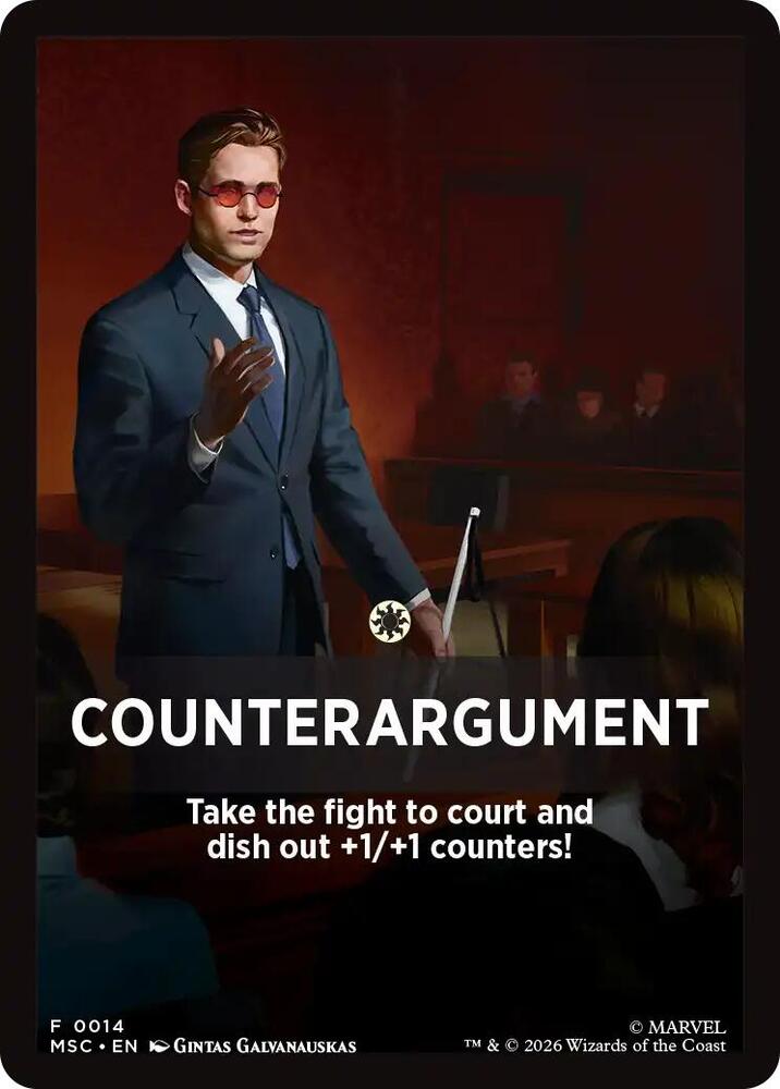 Counterargument Theme Card 14 (Commander: Marvel Super Heroes)  | Good Games Modbury