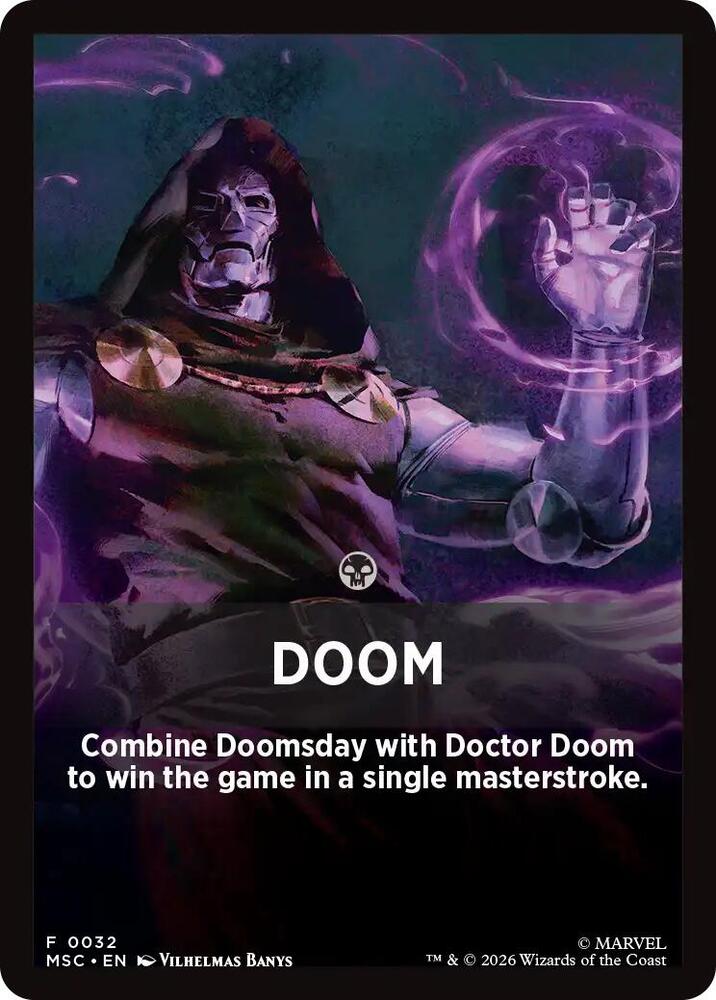 Doom Theme Card 32 (Commander: Marvel Super Heroes)  | Good Games Modbury