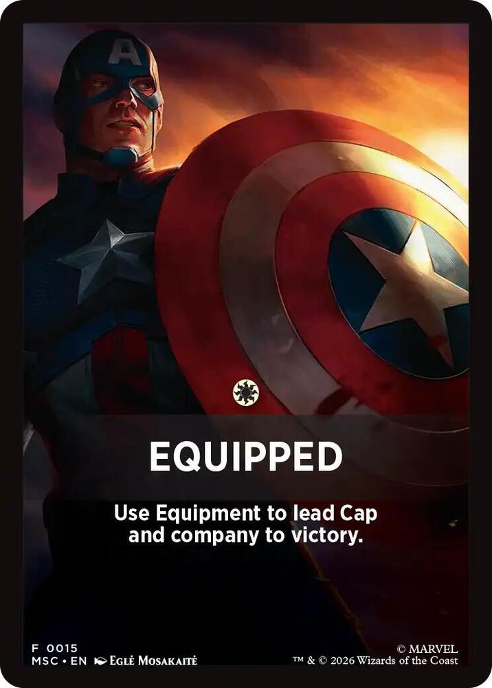 Equipped Theme Card 15 (Commander: Marvel Super Heroes)  | Good Games Modbury