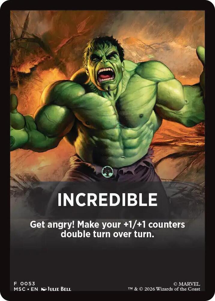 Incredible Theme Card 53 (Commander: Marvel Super Heroes)  | Good Games Modbury