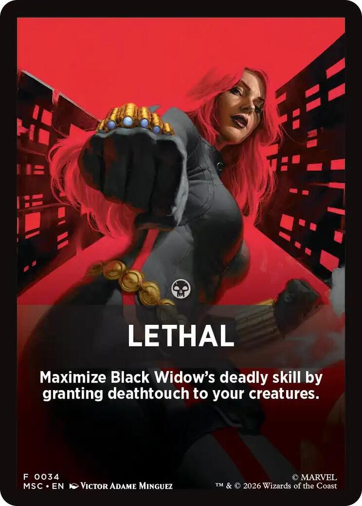 Lethal Theme Card 34 (Commander: Marvel Super Heroes)  | Good Games Modbury