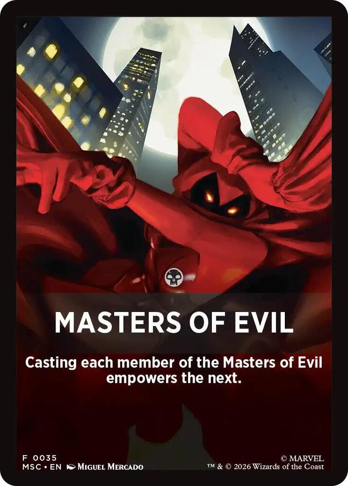 Masters of Evil Theme Card 35 (Commander: Marvel Super Heroes)  | Good Games Modbury