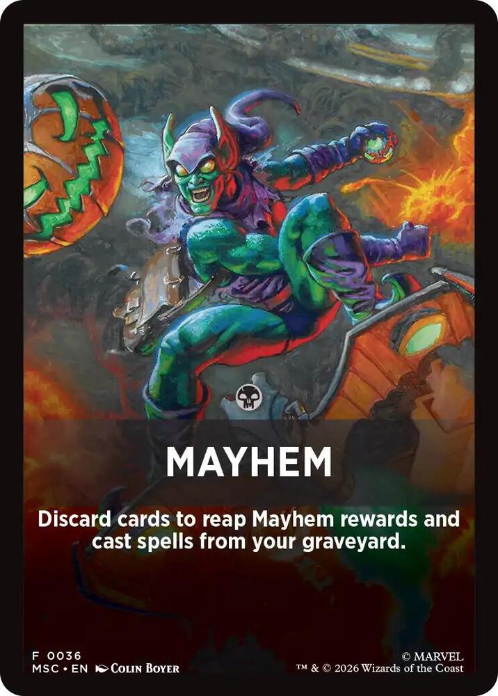 Mayhem Theme Card 36 (Commander: Marvel Super Heroes)  | Good Games Modbury