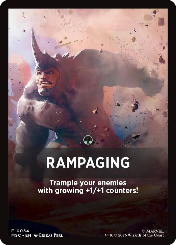 Rampaging Theme Card 54 (Commander: Marvel Super Heroes)  | Good Games Modbury