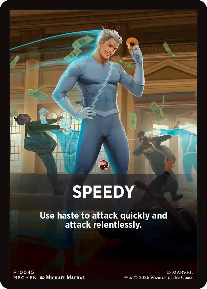 Speedy Theme Card 45 (Commander: Marvel Super Heroes)  | Good Games Modbury