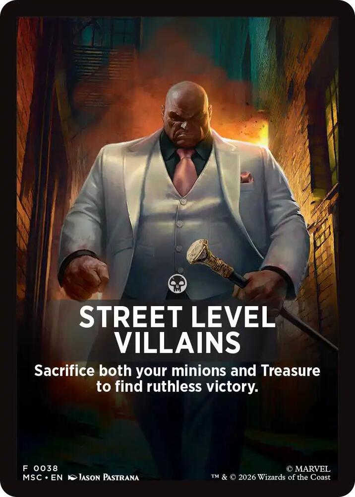 Street Level Villains Theme Card 38 (Commander: Marvel Super Heroes)  | Good Games Modbury