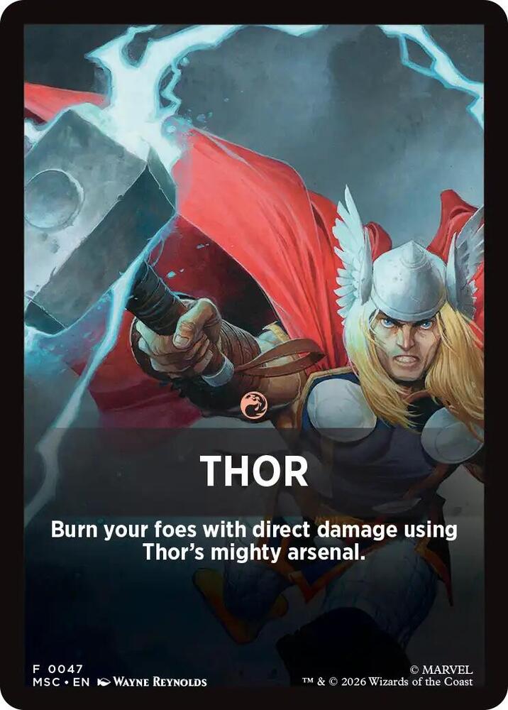 Thor Theme Card 47 (Commander: Marvel Super Heroes)  | Good Games Modbury