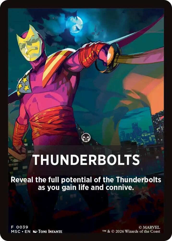 Thunderbolts Theme Card 39 (Commander: Marvel Super Heroes)  | Good Games Modbury
