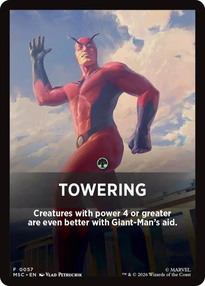Towering Theme Card 57 (Commander: Marvel Super Heroes)  | Good Games Modbury