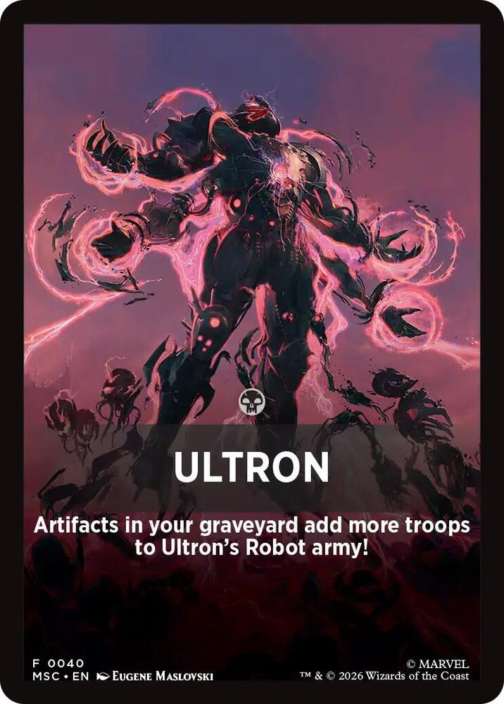 Ultron Theme Card 40 (Commander: Marvel Super Heroes)  | Good Games Modbury