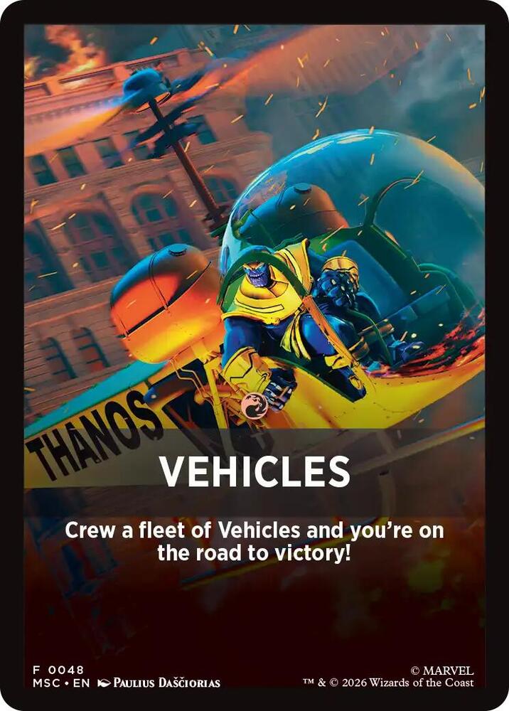 Vehicles Theme Card 48 (Commander: Marvel Super Heroes)  | Good Games Modbury