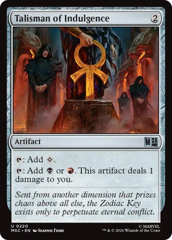 Talisman of Indulgence 220 (Commander: Marvel Super Heroes)  - Surge Foil | Good Games Modbury