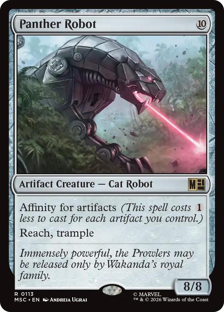 Panther Robot Surge Foil 113 (Commander: Marvel Super Heroes)  - Foil | Good Games Modbury