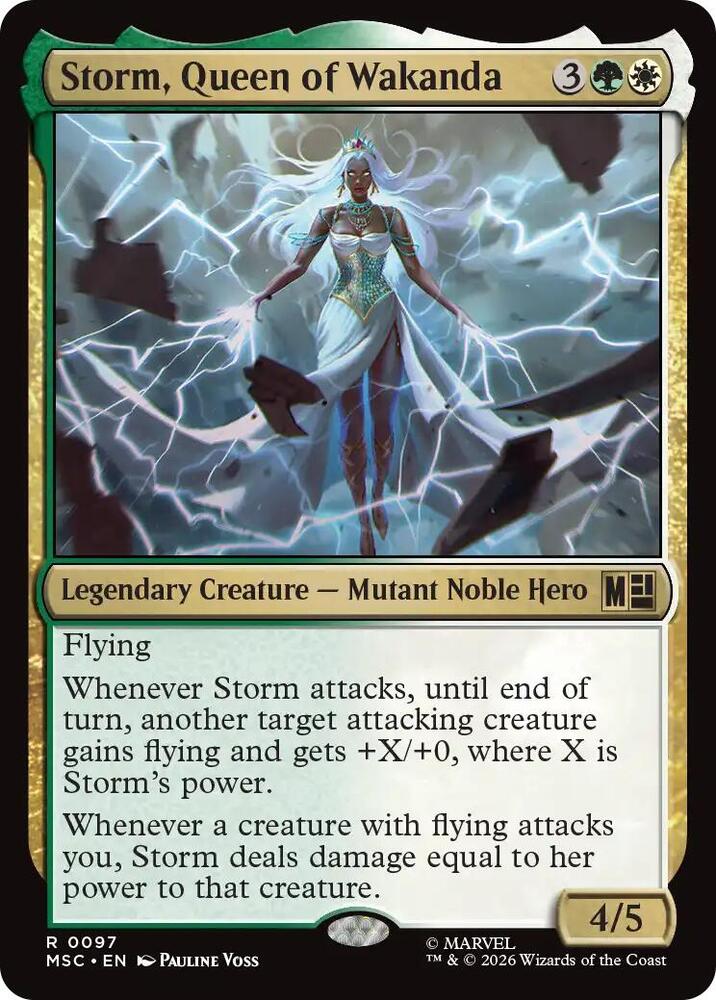 Storm Queen of Wakanda Surge Foil 97 (Commander: Marvel Super Heroes)  - Foil | Good Games Modbury