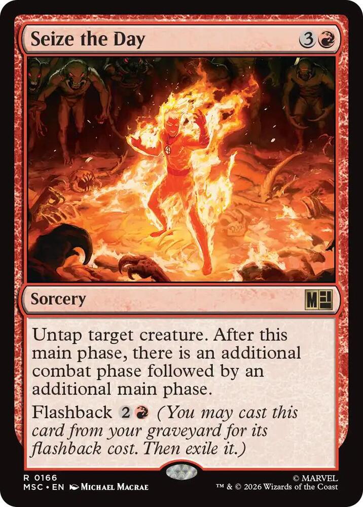Seize the Day Surge Foil 166 (Commander: Marvel Super Heroes)  - Foil | Good Games Modbury