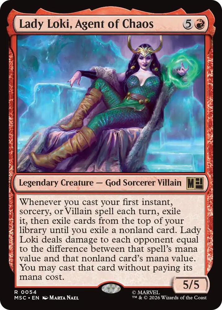 Lady Loki Agent of Chaos Surge Foil 54 (Commander: Marvel Super Heroes)  - Foil | Good Games Modbury