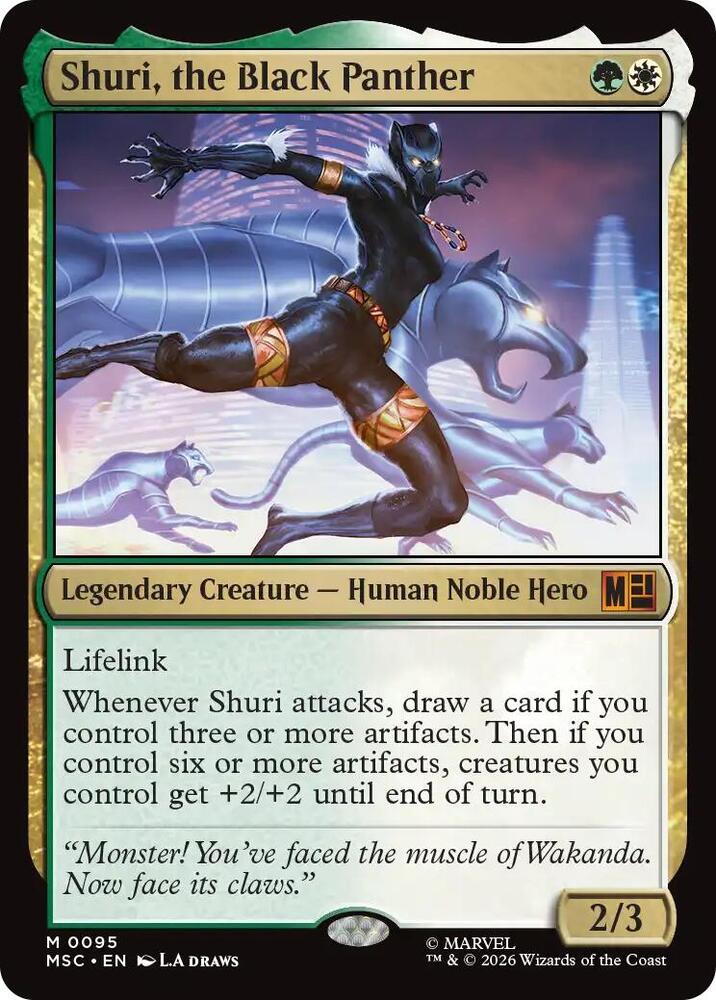 Shuri the Black Panther Surge Foil 95 (Commander: Marvel Super Heroes)  - Foil | Good Games Modbury
