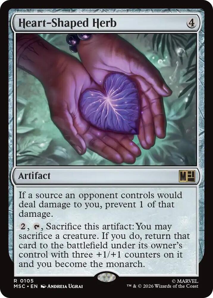 Heart Shaped Herb Surge Foil 105 (Commander: Marvel Super Heroes)  - Foil | Good Games Modbury