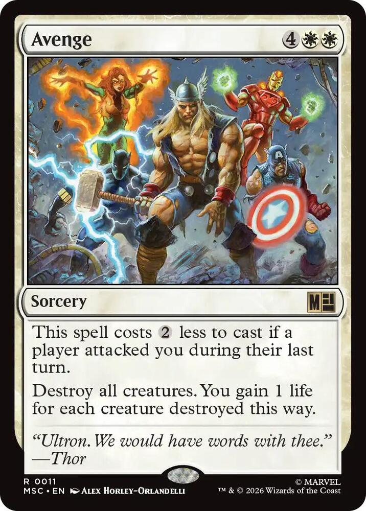 Avenge Surge Foil 11 (Commander: Marvel Super Heroes)  - Foil | Good Games Modbury