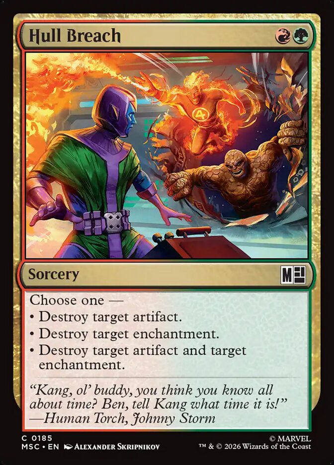Hull Breach 185 (Commander: Marvel Super Heroes)  - Foil | Good Games Modbury