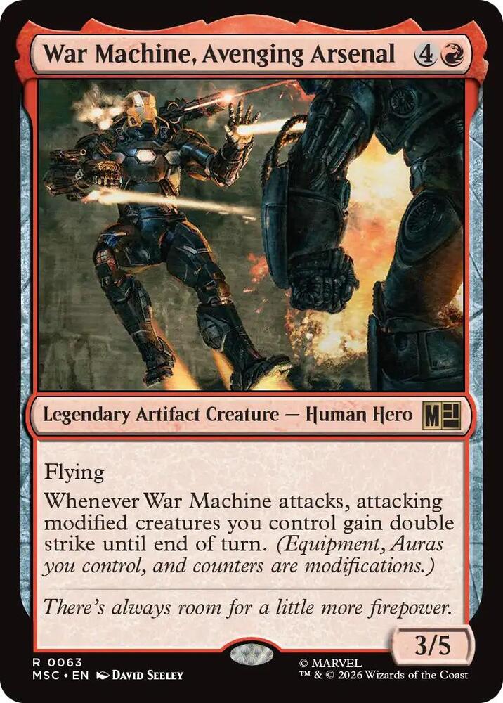 War Machine Avenging Arsenal Surge Foil 63 (Commander: Marvel Super Heroes)  - Foil | Good Games Modbury