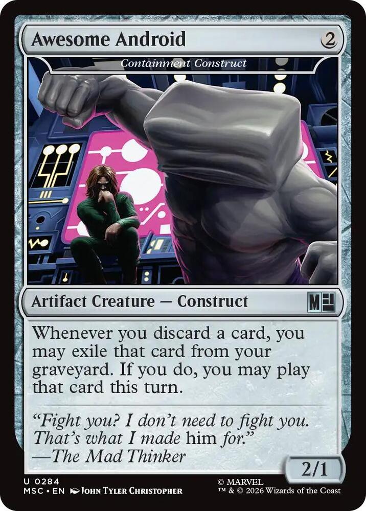 Awesome Android - Containment Construct 284 (Commander: Marvel Super Heroes)  - Surge Foil | Good Games Modbury