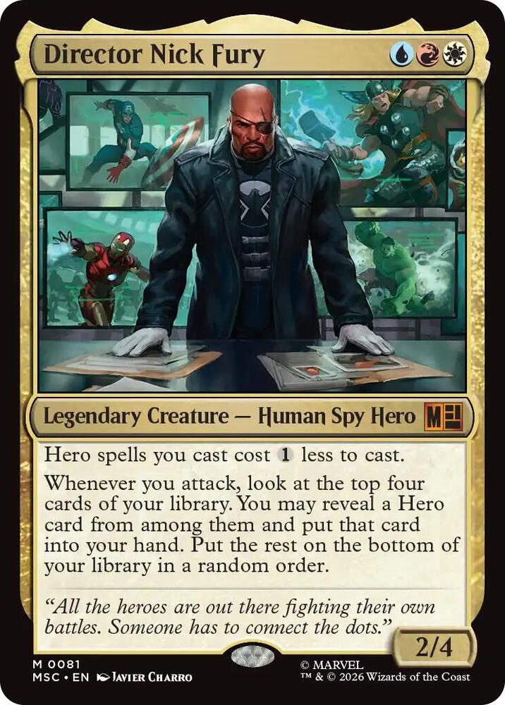 Director Nick Fury Surge Foil 81 (Commander: Marvel Super Heroes)  - Foil | Good Games Modbury