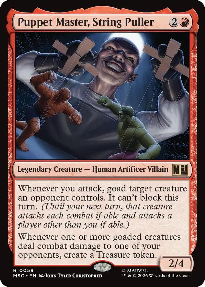 Puppet Master String Puller Surge Foil 59 (Commander: Marvel Super Heroes)  - Foil | Good Games Modbury