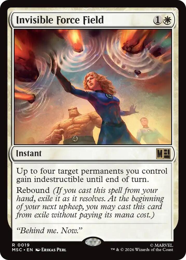 Invisible Force Field Surge Foil 19 (Commander: Marvel Super Heroes)  - Foil | Good Games Modbury