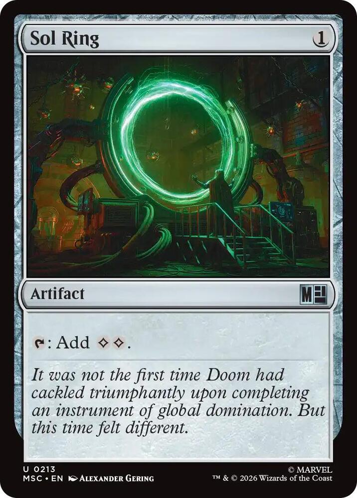 Sol Ring 213 (Commander: Marvel Super Heroes)  - Surge Foil | Good Games Modbury