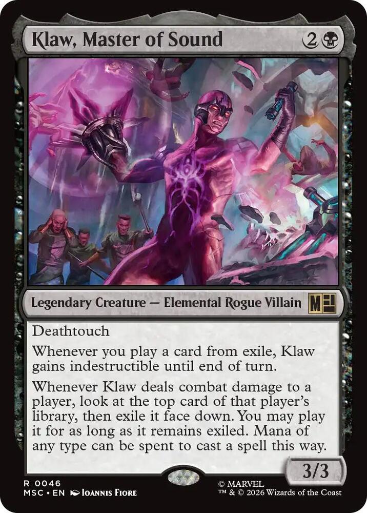 Klaw Master of Sound Surge Foil 46 (Commander: Marvel Super Heroes)  - Foil | Good Games Modbury
