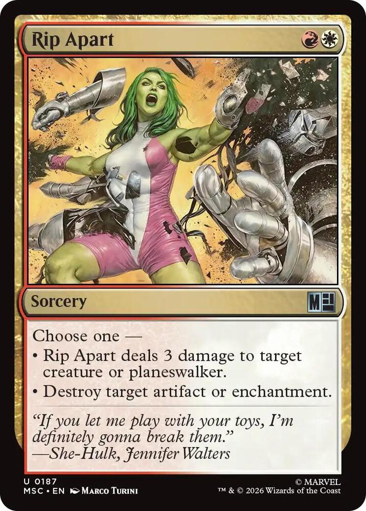 Rip Apart 187 (Commander: Marvel Super Heroes)  - Surge Foil | Good Games Modbury
