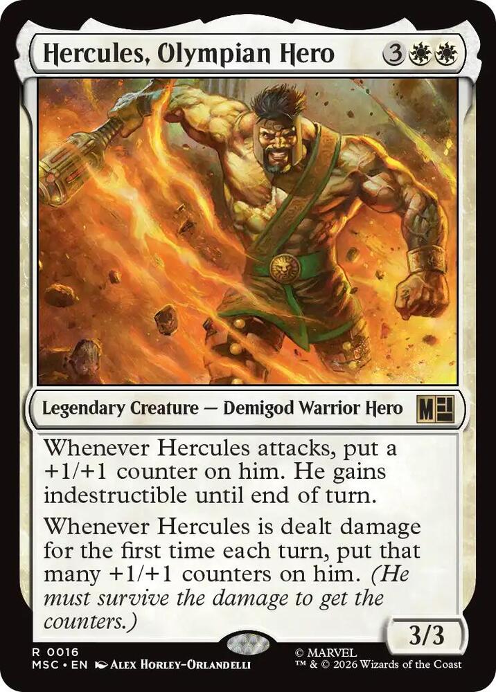 Hercules Olympian Hero Surge Foil 16 (Commander: Marvel Super Heroes)  - Foil | Good Games Modbury