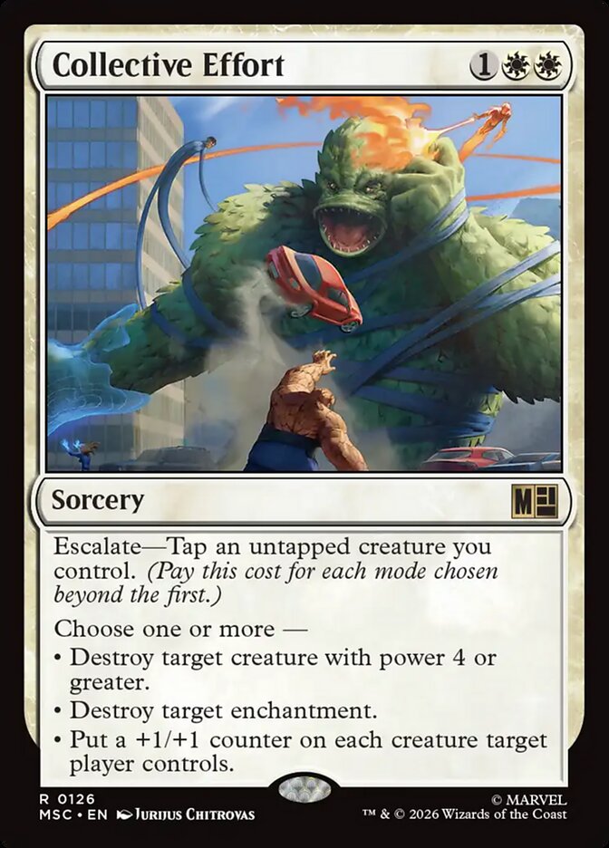 Collective Effort 126 (Commander: Marvel Super Heroes)  - Foil | Good Games Modbury