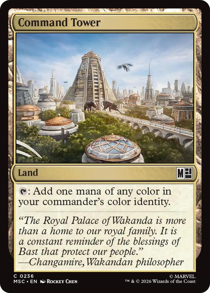 Command Tower 236 (Commander: Marvel Super Heroes)  - Surge Foil | Good Games Modbury